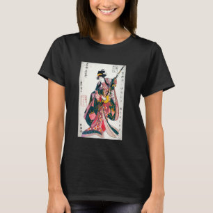 Japanse kunstdruk Geisha Ukiyo-e Aesthetic T-shirt