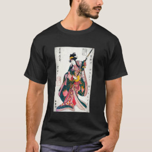 Japanse kunstdruk Geisha Ukiyo-e Aesthetic T-shirt