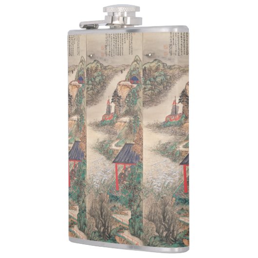 Japanse kunstfles heupfles (Links)