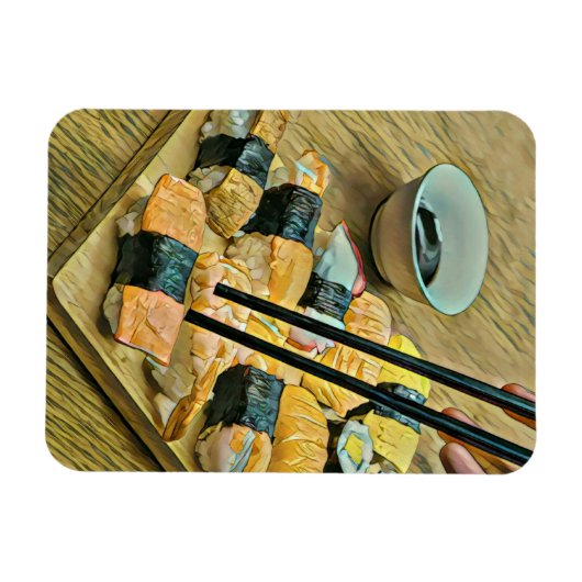 Japanse kunstminnaar magneet (Horizontaal)