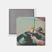 Japanse kunstminnaar magneet (Voorkant / Achterkant)