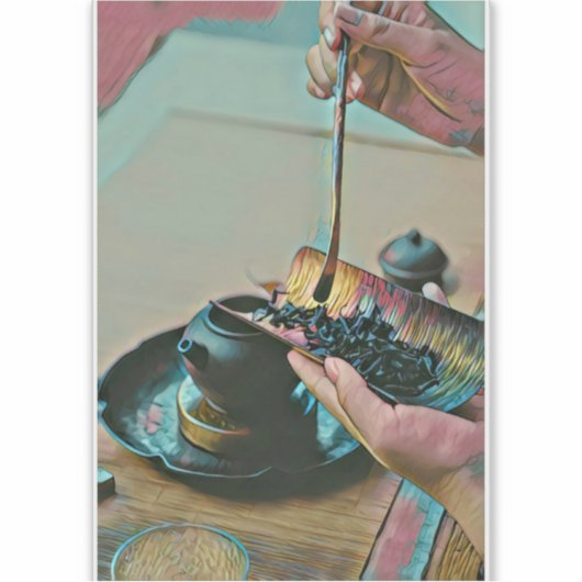 Japanse kunstminnaar sticker (Voorkant)