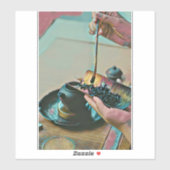 Japanse kunstminnaar sticker (Vel)