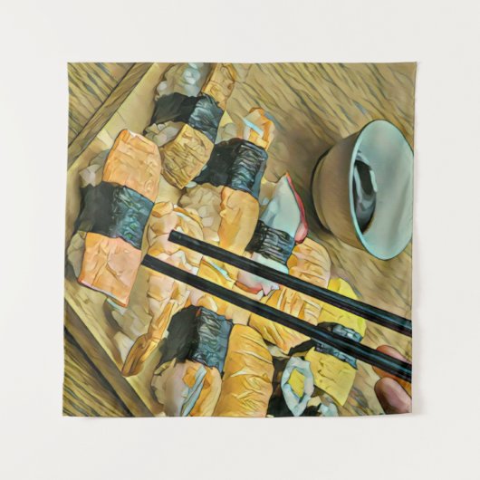 Japanse kunstminnaar wandkleed (Voorkant (horizontaal))