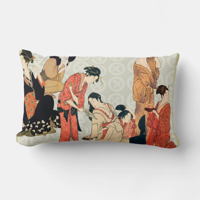 Japanse kunstontwerp kussens (Voorkant)