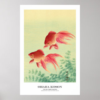Japanse Kunstprint - Ohara Koson - Goudvis Poster