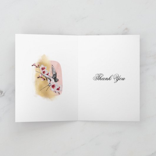 Japanse kunstrust bedankkaart (Binnen)