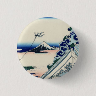 Japanse  Kunststof Fuji uit Honganji Temple Ronde Button 3,2 Cm