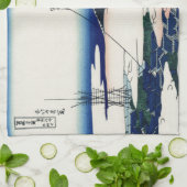 Japanse Kunststof Fuji uit Honganji Temple Theedoek (Gevouwen)