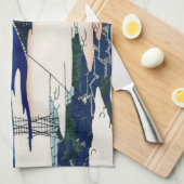 Japanse Kunststof Fuji uit Honganji Temple Theedoek (Quarter Fold)