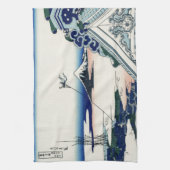 Japanse Kunststof Fuji uit Honganji Temple Theedoek (Verticaal)