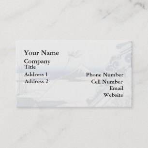 Japanse Kunststof Fuji uit Honganji Temple Visitekaartje