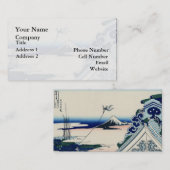 Japanse  Kunststof Fuji uit Honganji Temple Visitekaartje (Voorkant / Achterkant)