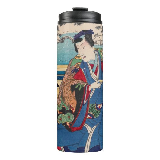 Japanse kunsttumbler thermosbeker (Voorkant)