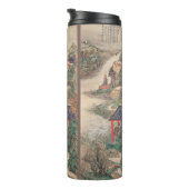 Japanse kunsttumbler thermosbeker (Geroteerd rechts)