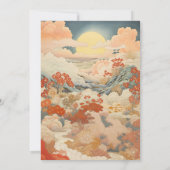  japanse kunstuitnodiging kaart (Achterkant)