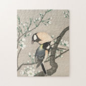  Japanse kunstvogels op de Cherry Branch Legpuzzel (Verticaal)