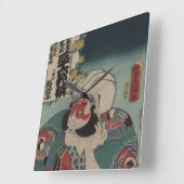  Japanse kunstwandklok Vierkante Klok (Hoek)