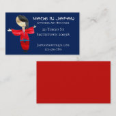 Japanse kunstwinkel schattige japan-mode visitekaartje (Voorkant / Achterkant)