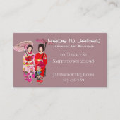 Japanse kunstwinkel schattige japan-mode visitekaartje (Voorkant)