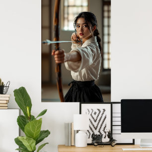 Japanse Kyudo De Weg Van De Boog Poster