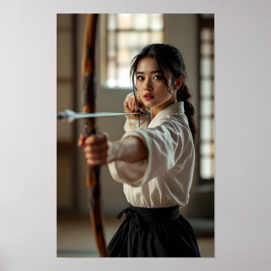 Japanse Kyudo De Weg Van De Boog Poster (Voorkant)