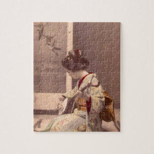 Japanse Lady Geisha Aziatische  kunst Legpuzzel