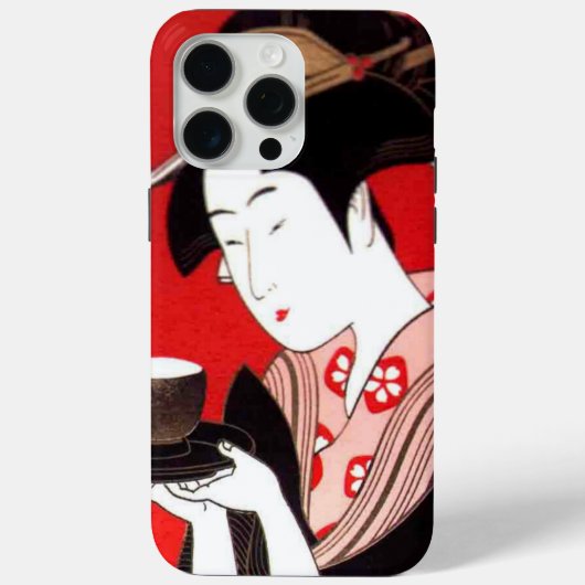 Japanse Lady Tea Serving Ceremony Art Print Case-Mate iPhone Case (Achterkant)