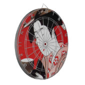 Japanse Lady Tea Serving Ceremony Art Print Dartbord (Voorkant Links)