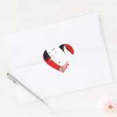 Japanse Lady Tea Serving Ceremony Art Print Hart Sticker (Envelop)