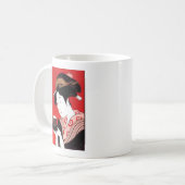 Japanse Lady Tea Serving Ceremony Art Print Koffiemok (Voorkant links)