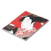 Japanse Lady Tea Serving Ceremony Art Print Notitieblok (Linkerzijde)