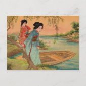 Japanse Lakeside Briefkaart (Voorkant)