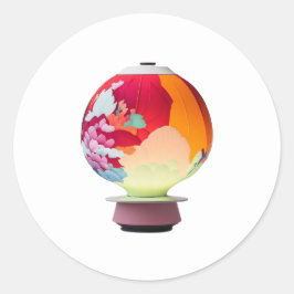 Japanse lamp ronde sticker
