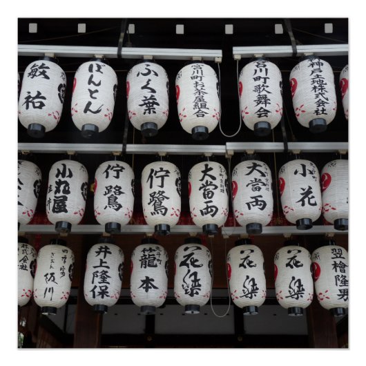 Japanse lampjes perfect poster (Voorkant)