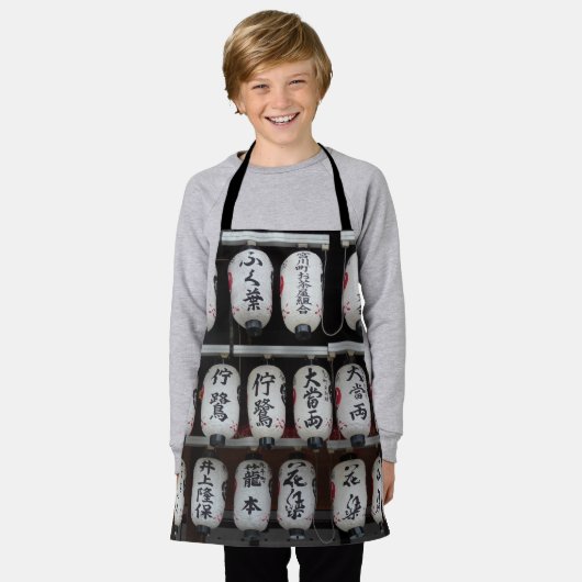 Japanse lampjes schort (Gedragen)