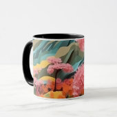 Japanse Landschap 3D Effect Achtergrond Mok (Voorkant links)