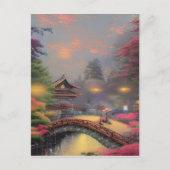 Japanse landschapsafbeelding briefkaart (Voorkant)