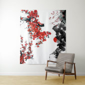 Japanse landschapsarchitectuur wandkleed (In situ)