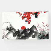 Japanse landschapsbanner spandoek (Horizontaal)