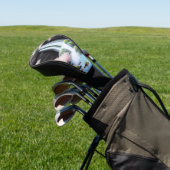 Japanse landschapskers bloesems en watervallen golfheadcover (Insitu)