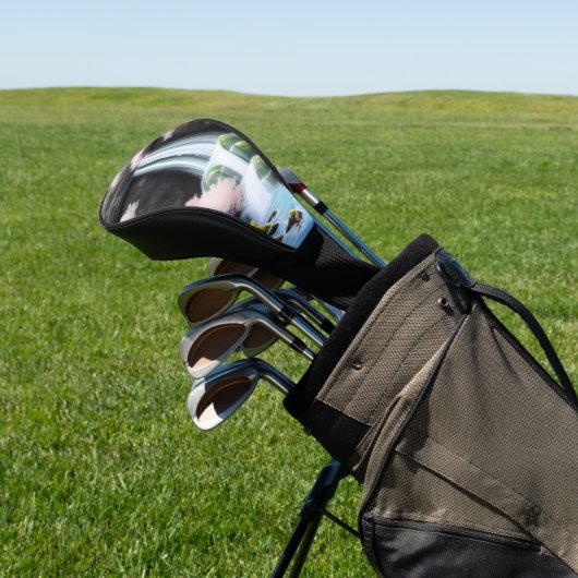 Japanse landschapskers bloesems en watervallen golfheadcover (Insitu)