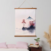 Japanse landschapskunst Hangend Wandkleed (Slaapkamer)