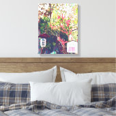 Japanse landschapslang canvas afdruk (Insitu (Slaapkamer))