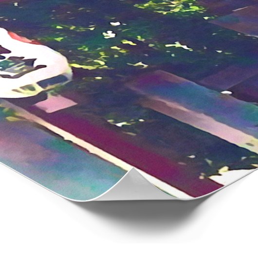 Japanse landschapslang poster (Hoek)