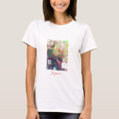 Japanse landschapslang t-shirt (Voorkant)