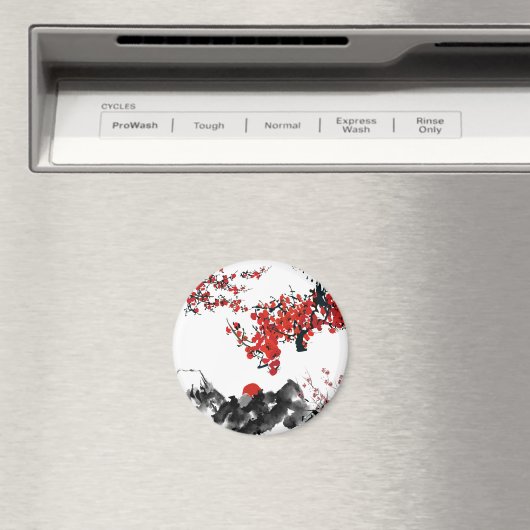 Japanse landschapsmagneet magneet (Insitu (Vaatwasser))