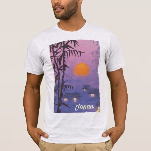 Japanse landschapszon t-shirt (Voorkant)