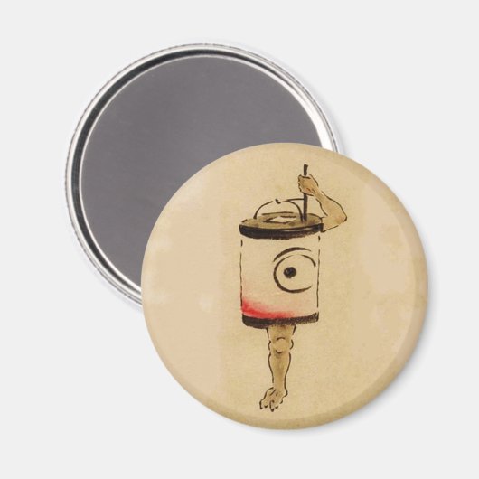 japanse lantaarn spook yokai magneet (Voorkant / Achterkant)