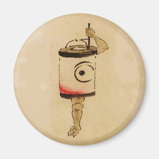 japanse lantaarn spook yokai magneet (Voorkant)